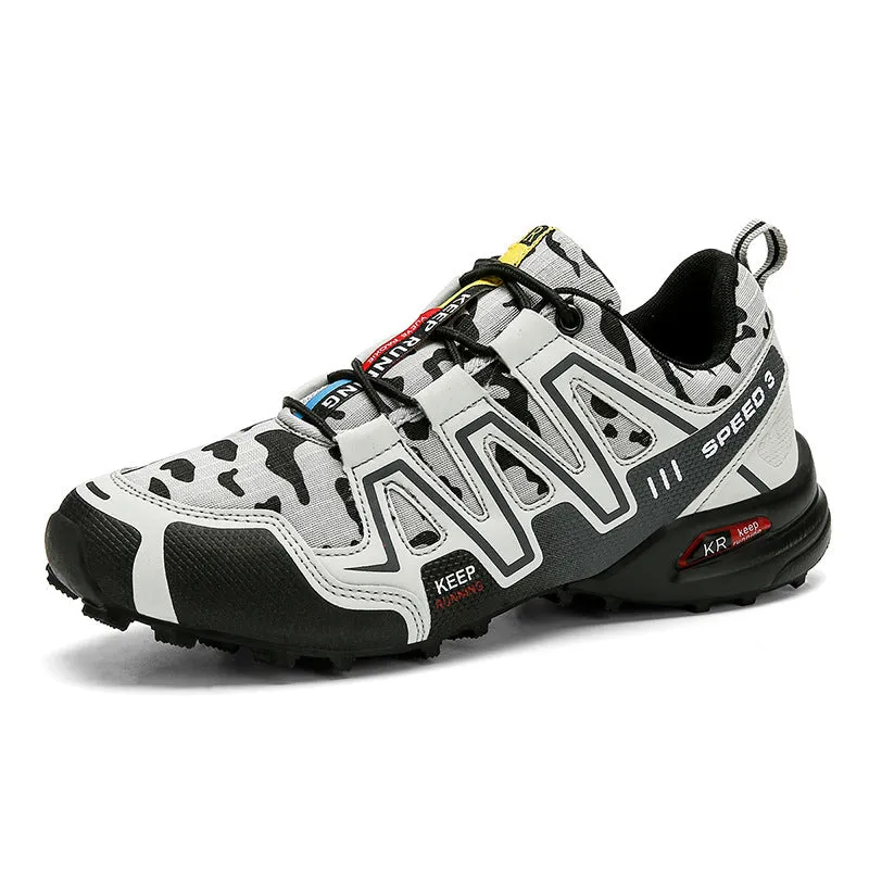 Men's Hiking Shoes – Climbing Sports Shoes with Safety Toe, Non-Slip, Durable Tactical Trekking Sneakers for Outdoor Work