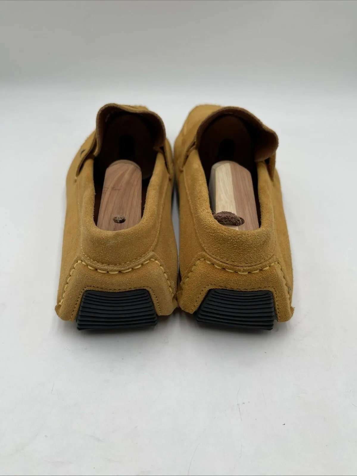 Men’s Massimo Matteo Suede Driving Shoes Yellow Size 10M - Very Good