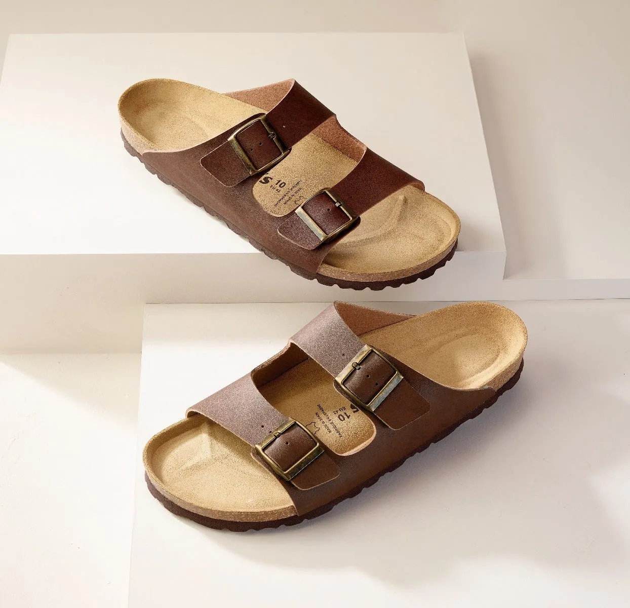 Mens Slip-On Shock-Absorbing Adjustable Sandals