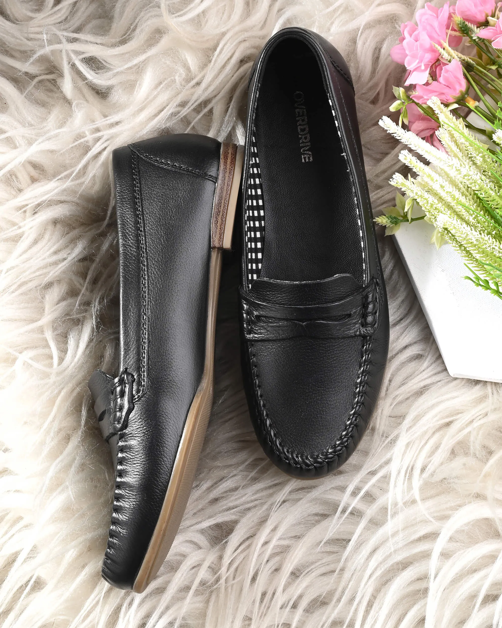 Mia Black Moccasin