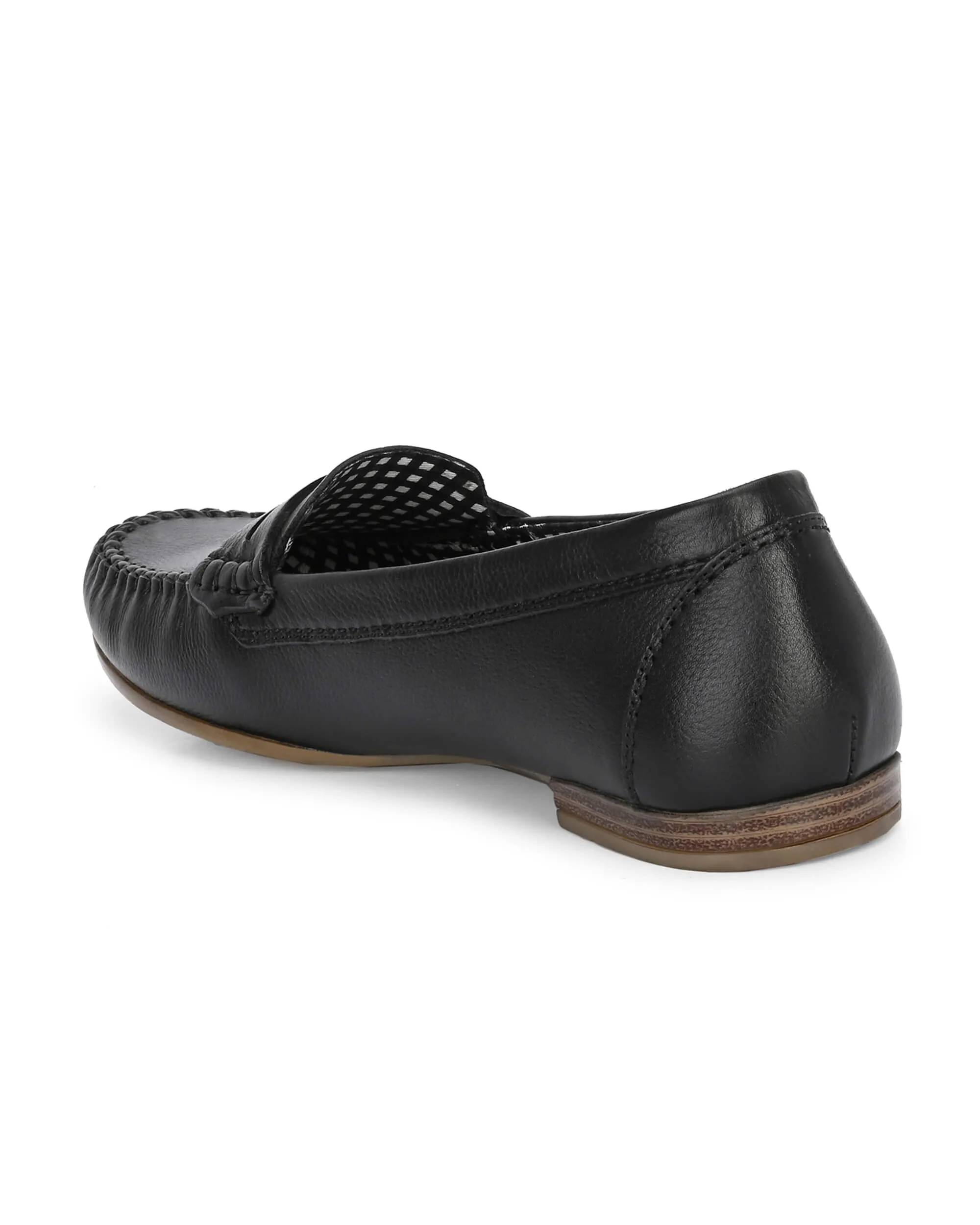 Mia Black Moccasin