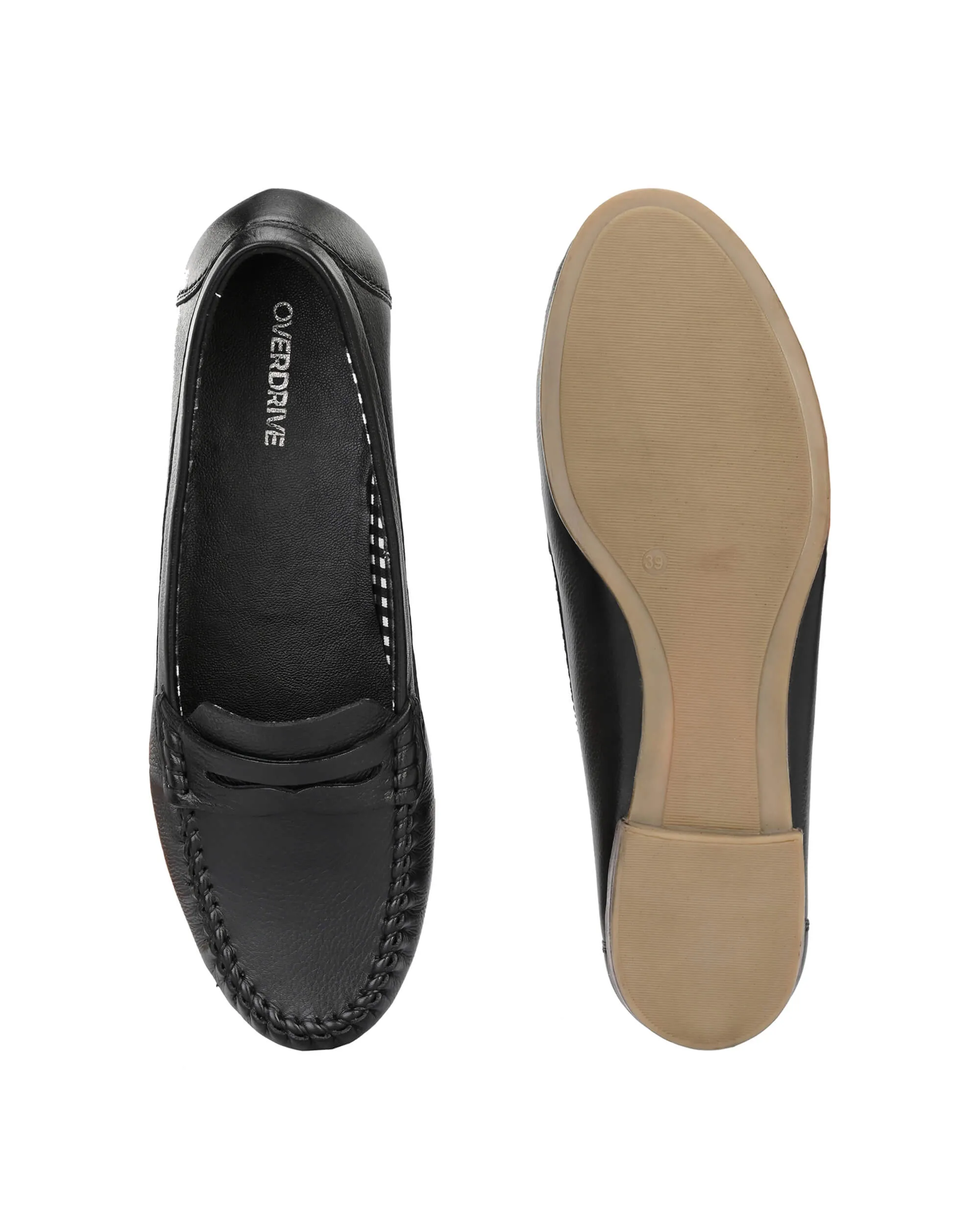 Mia Black Moccasin