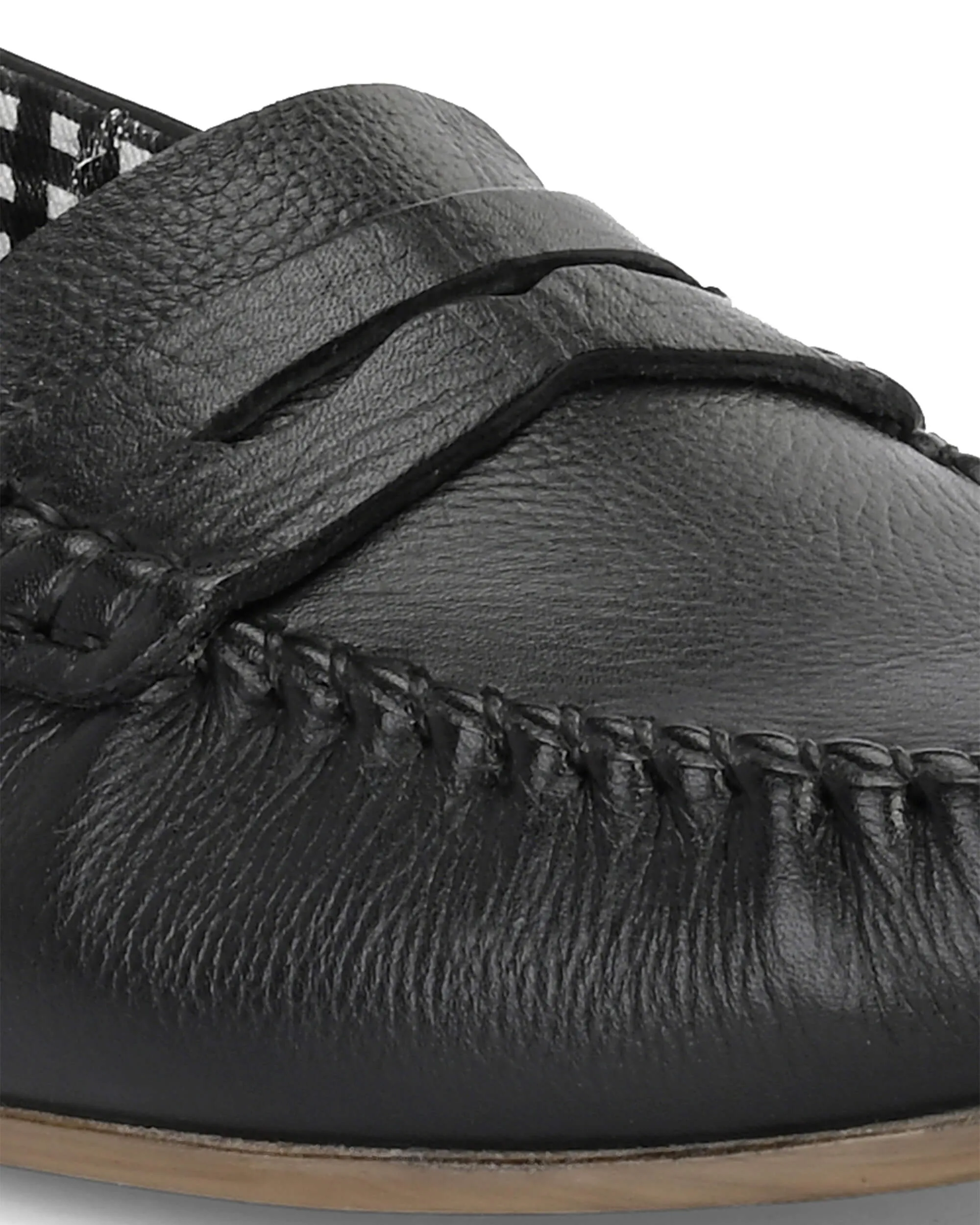 Mia Black Moccasin