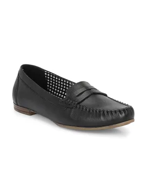 Mia Black Moccasin