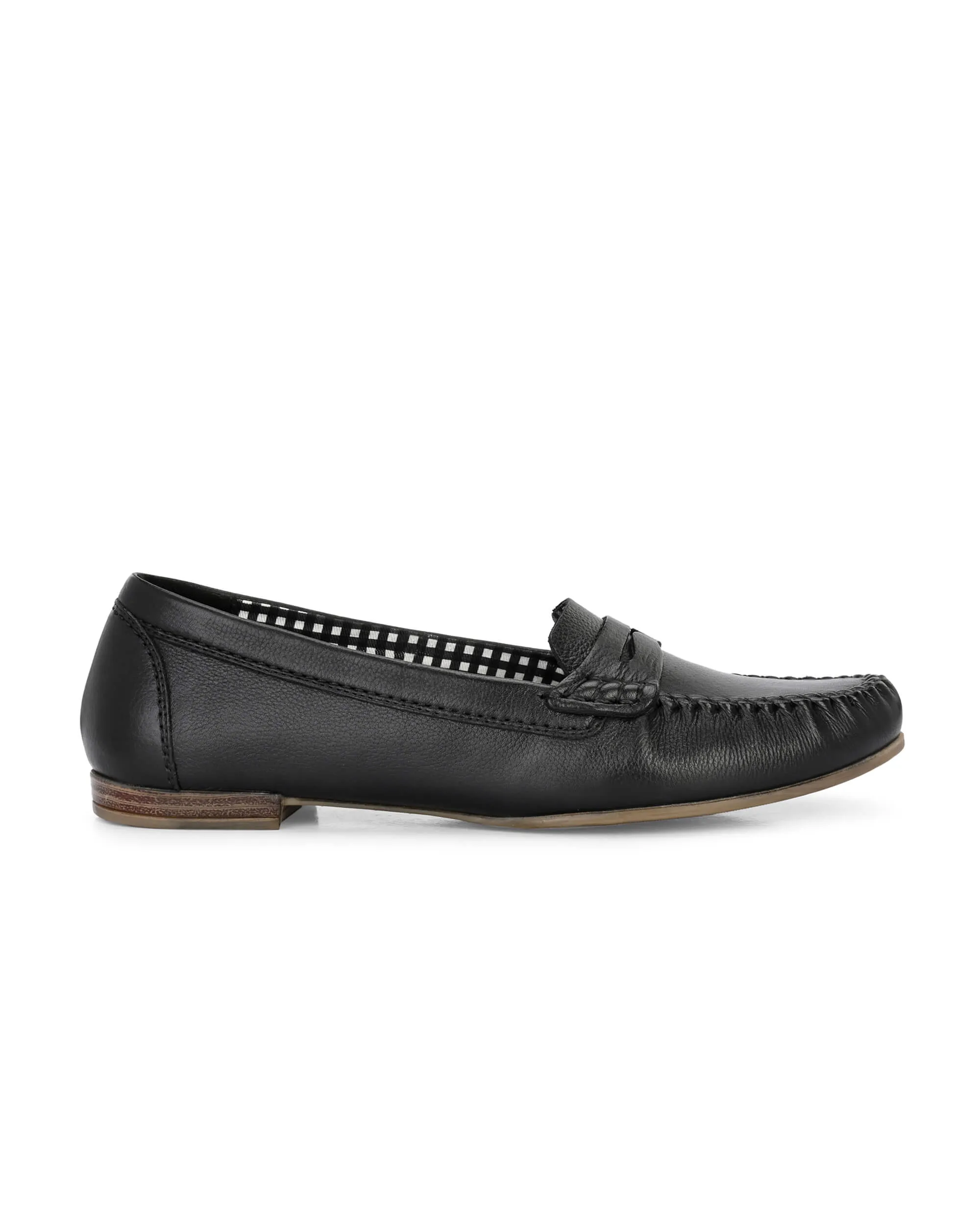 Mia Black Moccasin