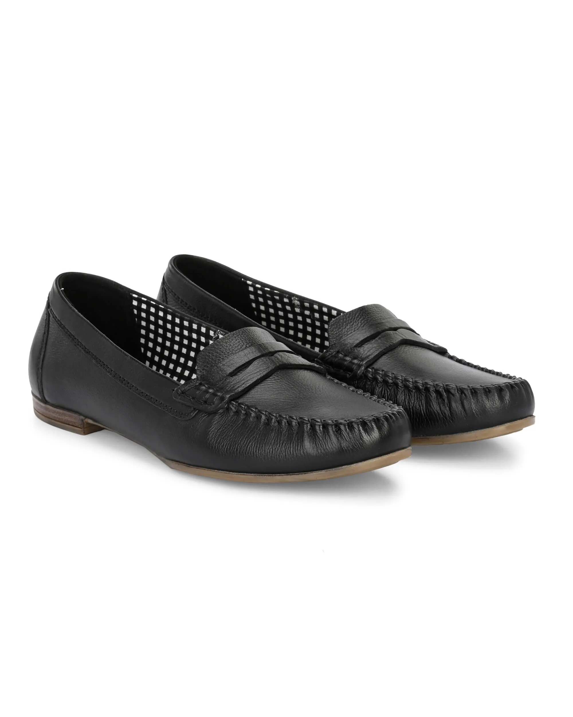 Mia Black Moccasin