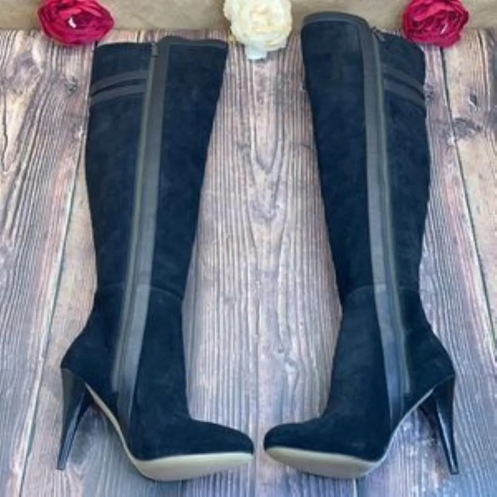 Michael Kors Black Delaney Over-The-Knee Boots 7M