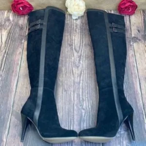 Michael Kors Black Delaney Over-The-Knee Boots 7M