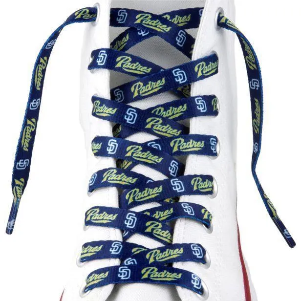 MLB LaceUps - San Diego Padres (1 Pair Pack) Shoelaces