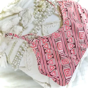 MOTT50 | S | x Margherita Missoni Maroon Gabbie Italian Athletic Bikini Top NWT