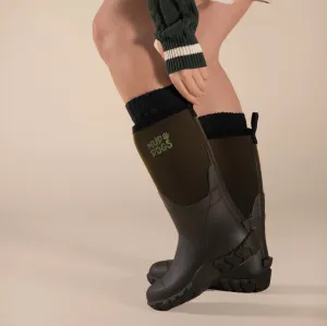 Mud Dogs RUTLAND MID Unisex Neoprene Wellington Boots Olive