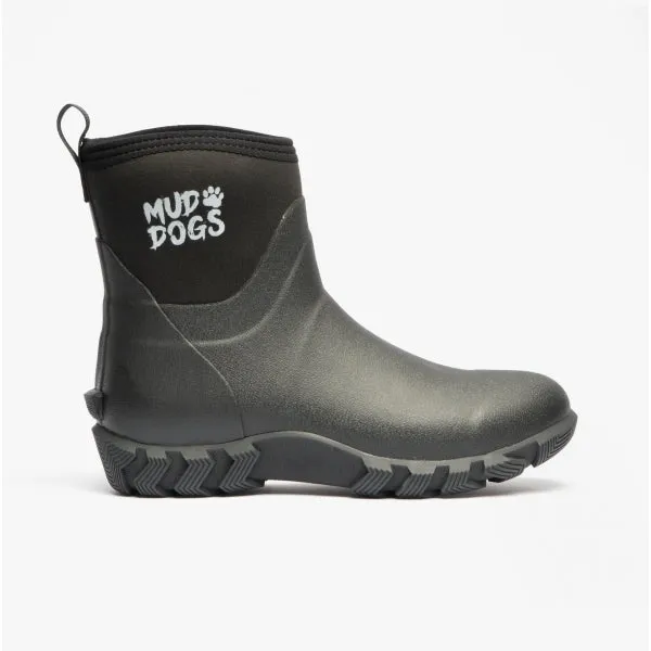Mud Dogs RUTLAND SHORT Unisex Neoprene Wellington Boots Black