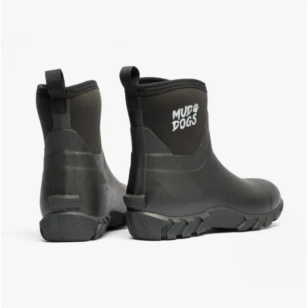 Mud Dogs RUTLAND SHORT Unisex Neoprene Wellington Boots Black