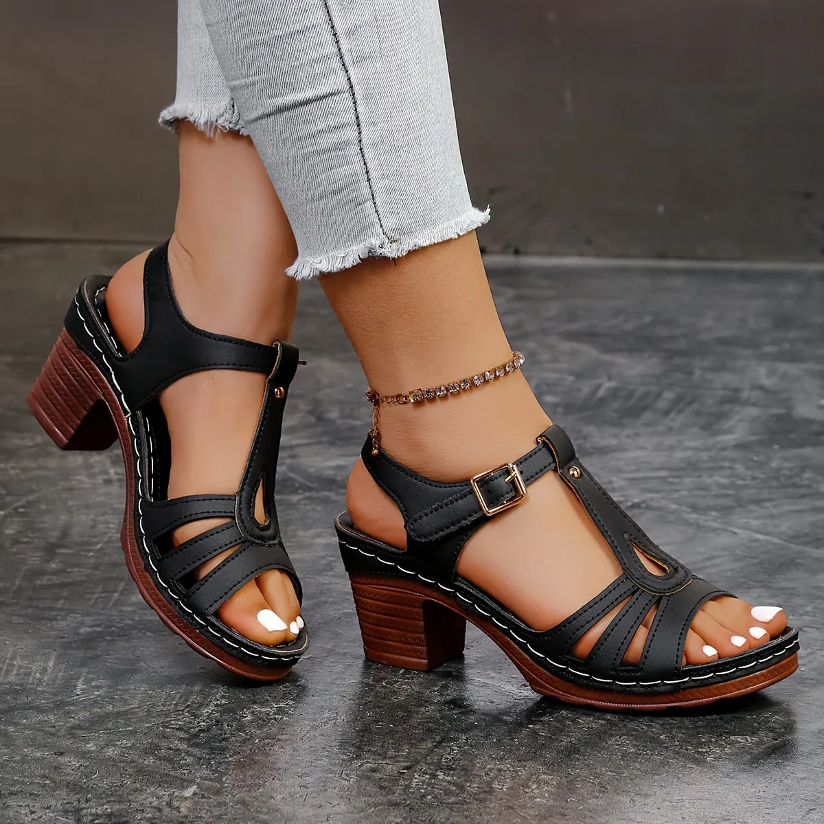 Natalie - Casual leather orthopedic sandals