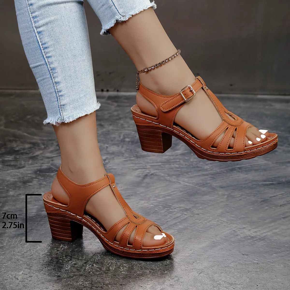 Natalie - Casual leather orthopedic sandals