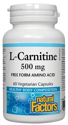 Natural Factors L-Carnitine 500 mg (60 VCaps)