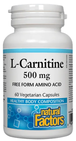 Natural Factors L-Carnitine 500 mg (60 VCaps)