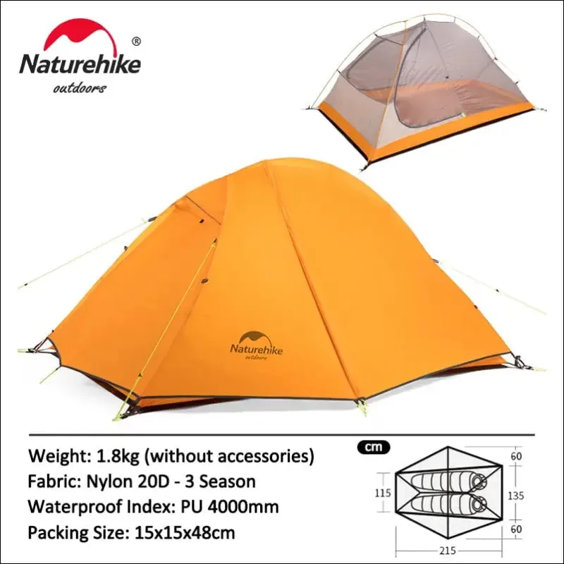 Naturehike cycling tent 1 person ultralight backpacking tent double layer fishing beach tent