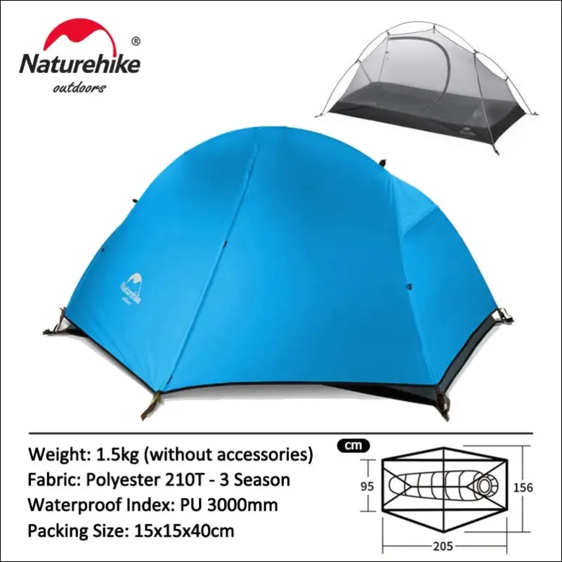 Naturehike cycling tent 1 person ultralight backpacking tent double layer fishing beach tent