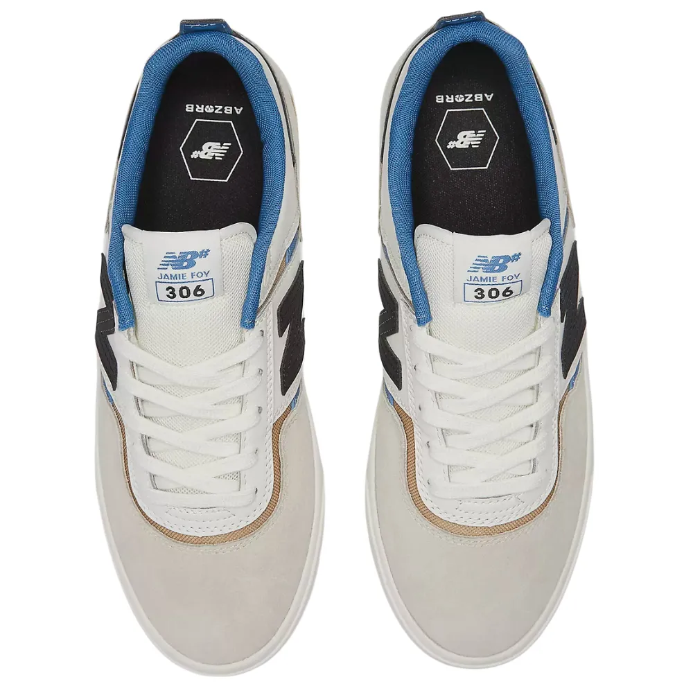 New Balance Numeric 306 NM306TWC Jamie Foy Skate Shoes | White & Grey
