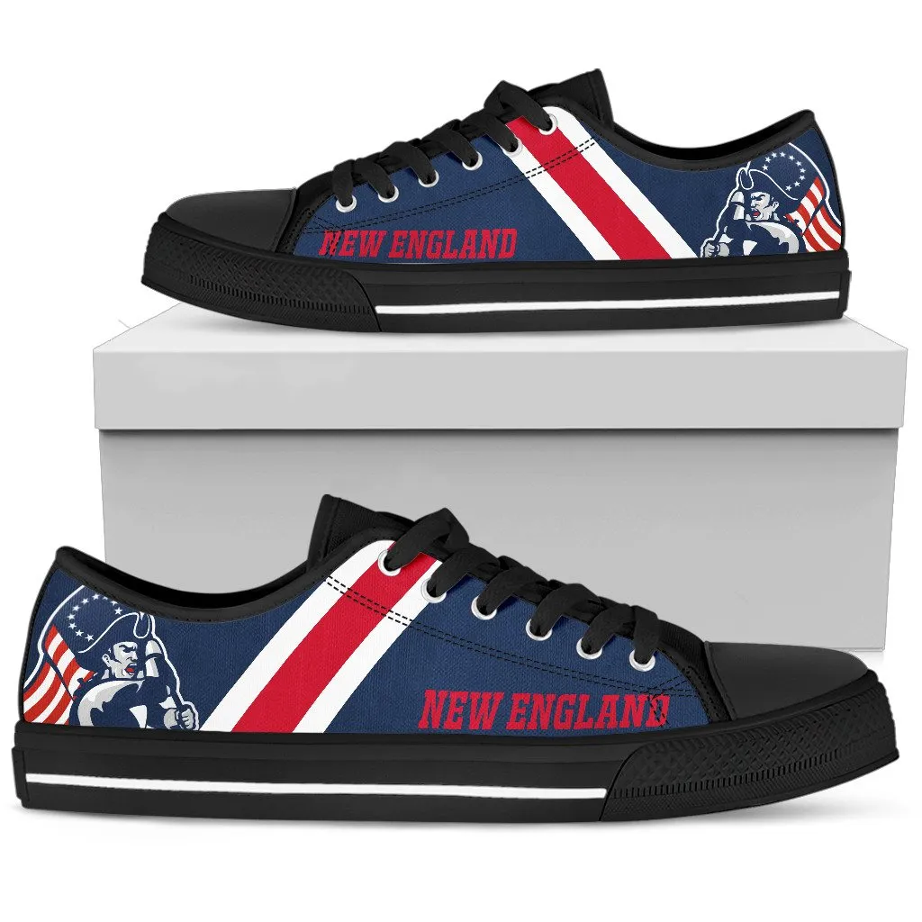 New England Patriots Mens Shoes Casual Canvas Sneakers