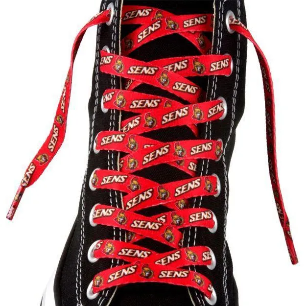 NHL LaceUps - Ottawa Senators (1 Pair Pack) Shoelaces