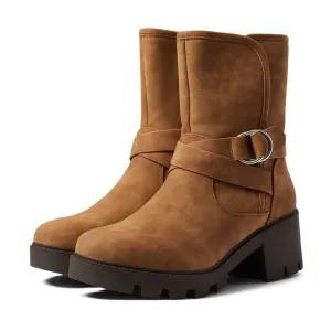 Nola Tan Buckle Boots