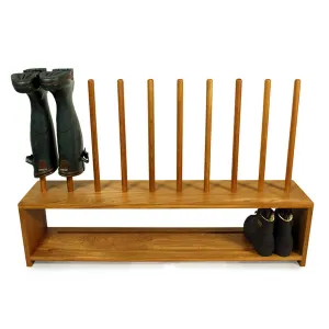 Oak Wellington and Shoe Rack (5 pair)