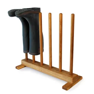 Oak Wellington Boot Rack (3 pair)