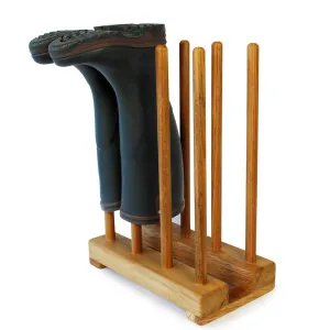 Oak Wellington Boot Rack (4 pair)