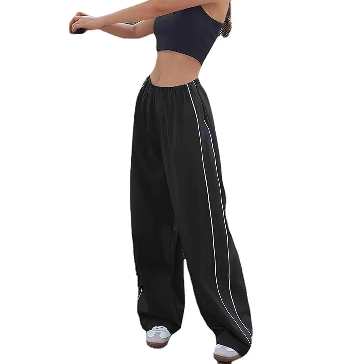 Oversize striped slacks-D320 | Inspanda
