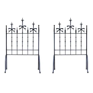 Pair of Antique Spanish Wrought Iron Screens/Grills Found in Italy