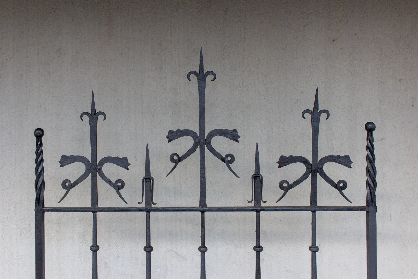 Pair of Antique Spanish Wrought Iron Screens/Grills Found in Italy