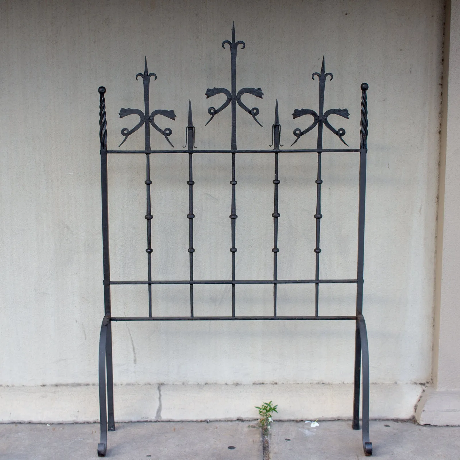 Pair of Antique Spanish Wrought Iron Screens/Grills Found in Italy