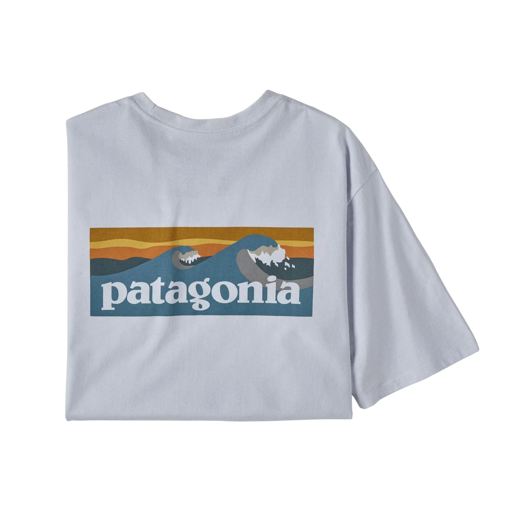 Patagonia Men's Boardshort Logo Pocket Responsibili-Tee White