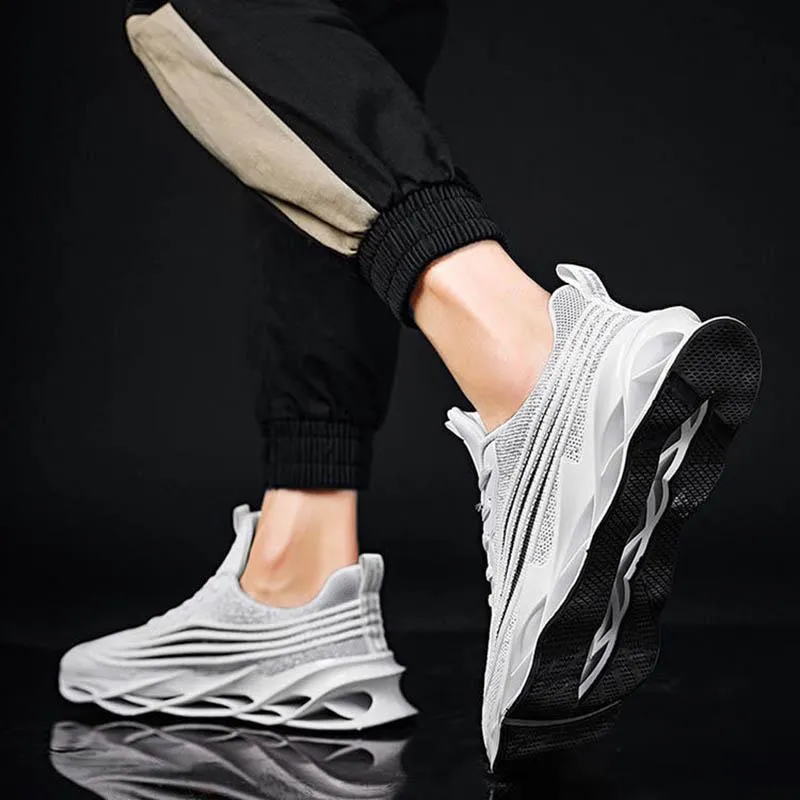 Plus Size 39-44 Men Mesh Sneakers Low-top Running Deodorant Basketball Shoes Non-slip Wear-resistant Sports Shoes Blade Shoes