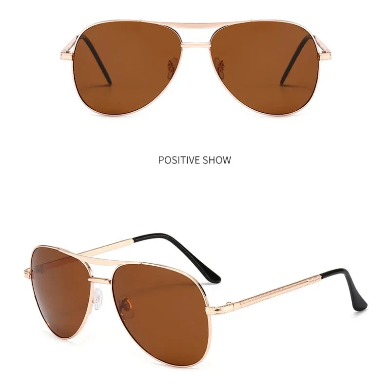 Polarized Metal Double Beam Sunglasses for Men