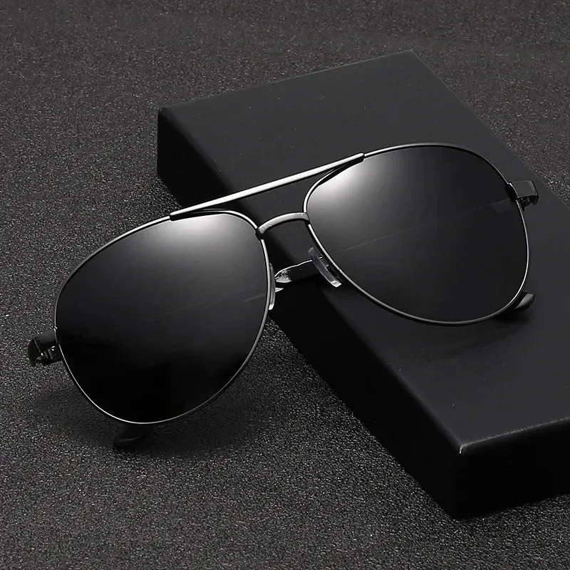 Polarized Metal Double Beam Sunglasses for Men