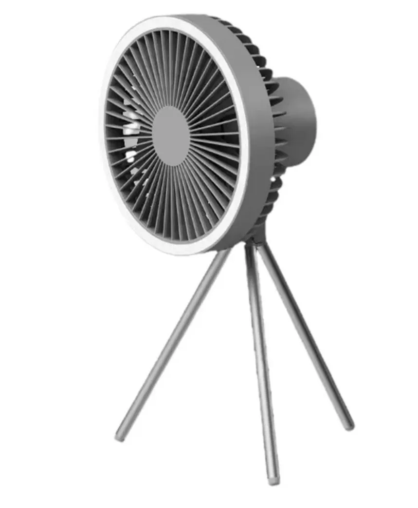 Portable Camping Fan With Light 10 000 mAh 3 Gears if Wind