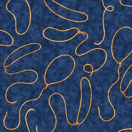 QT Fabrics Cowboy Up 1649 29850-N Lassos Navy