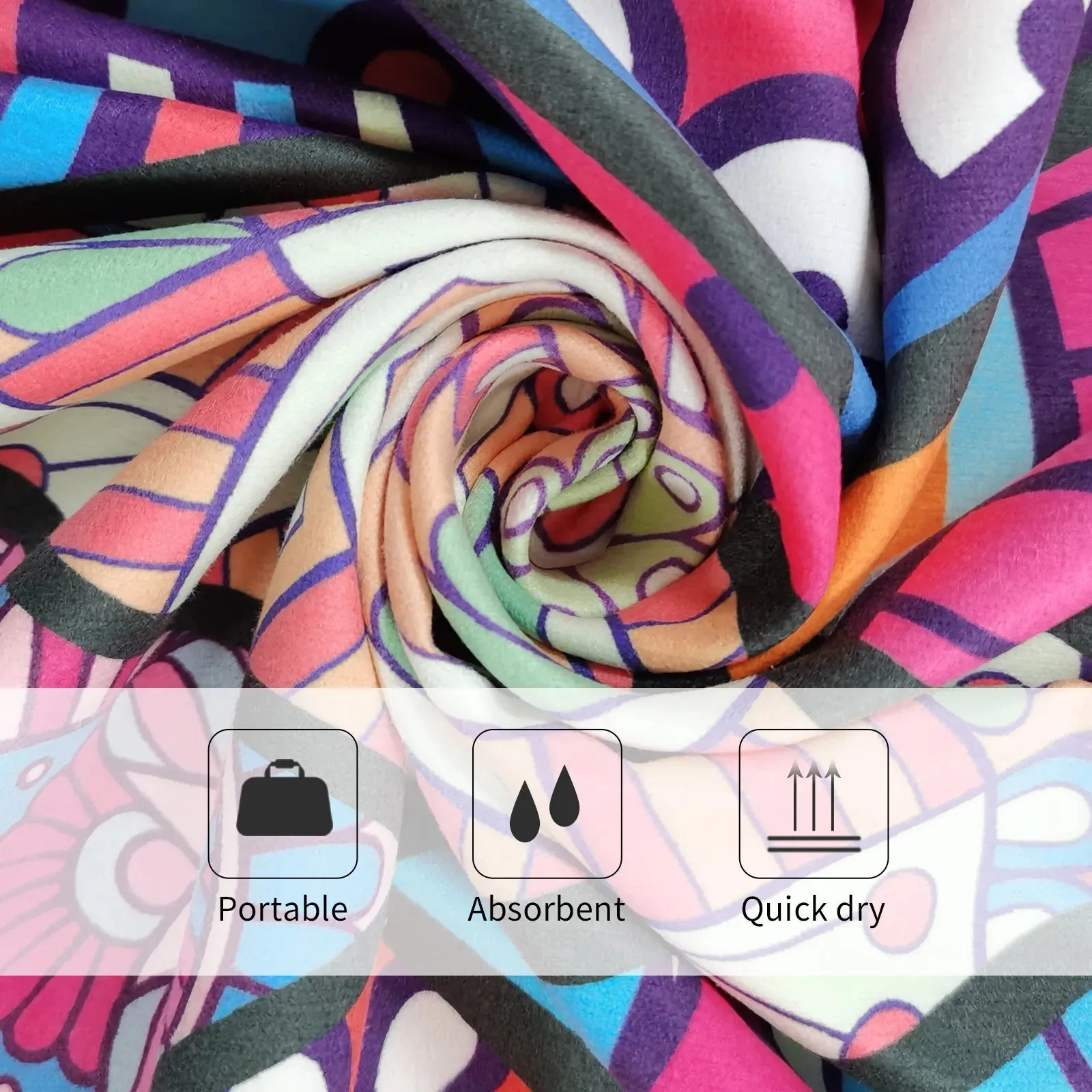 Quick-Dry Microfiber Beach Towel: Oversized, Super Absorbent