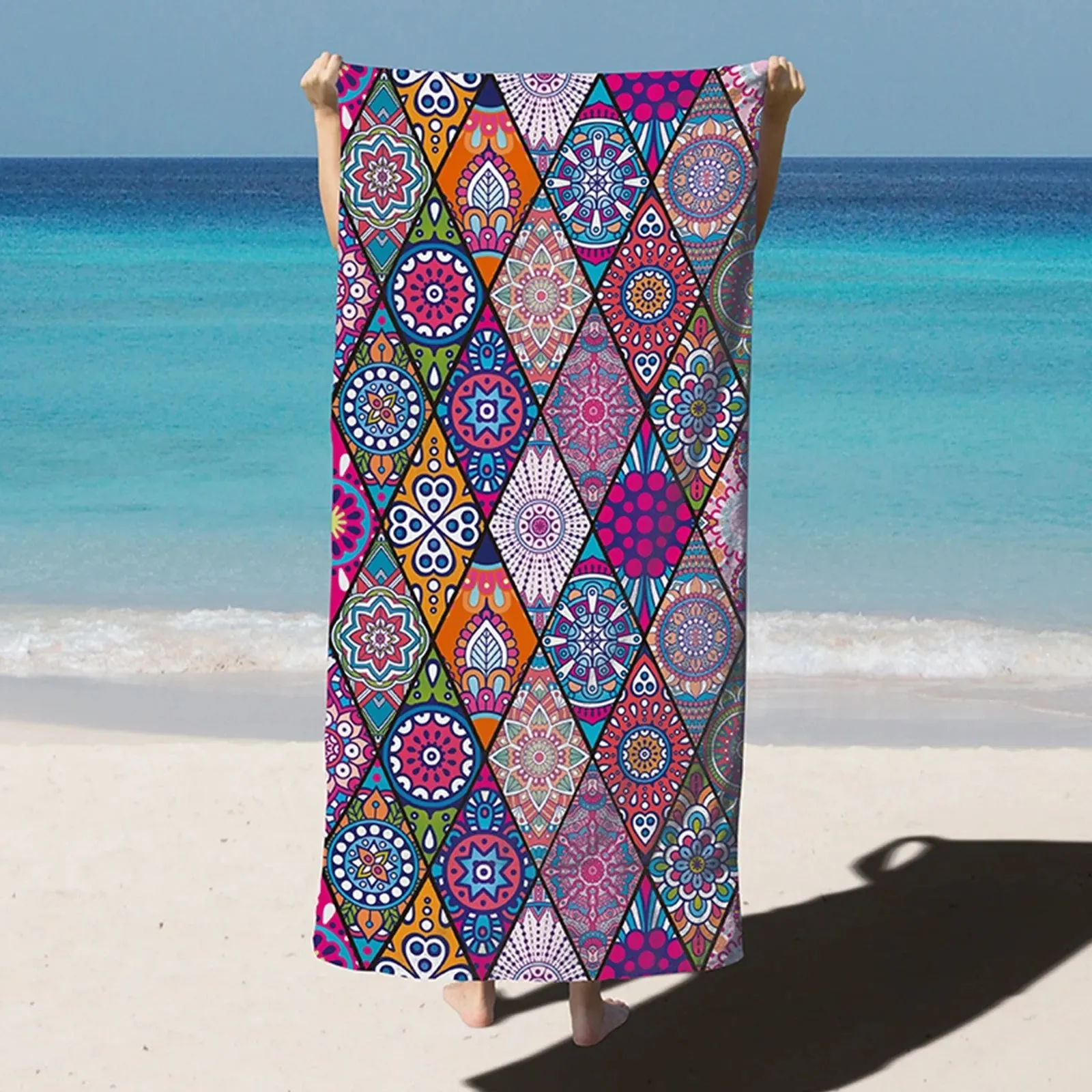Quick-Dry Microfiber Beach Towel: Oversized, Super Absorbent