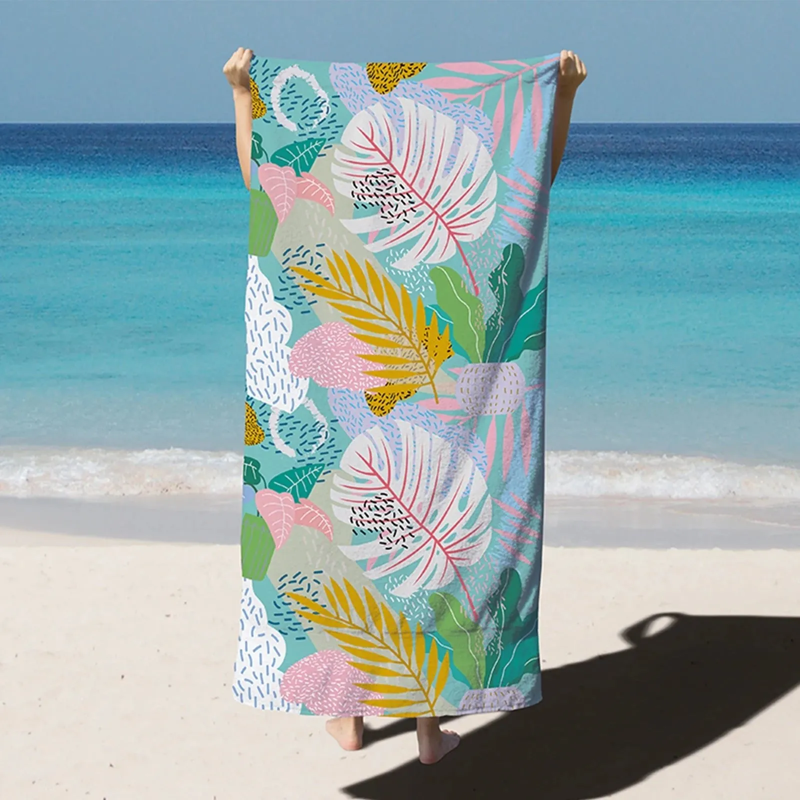 Quick-Dry Microfiber Beach Towel: Oversized, Super Absorbent