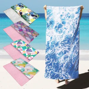 Quick-Dry Microfiber Beach Towel: Oversized, Super Absorbent
