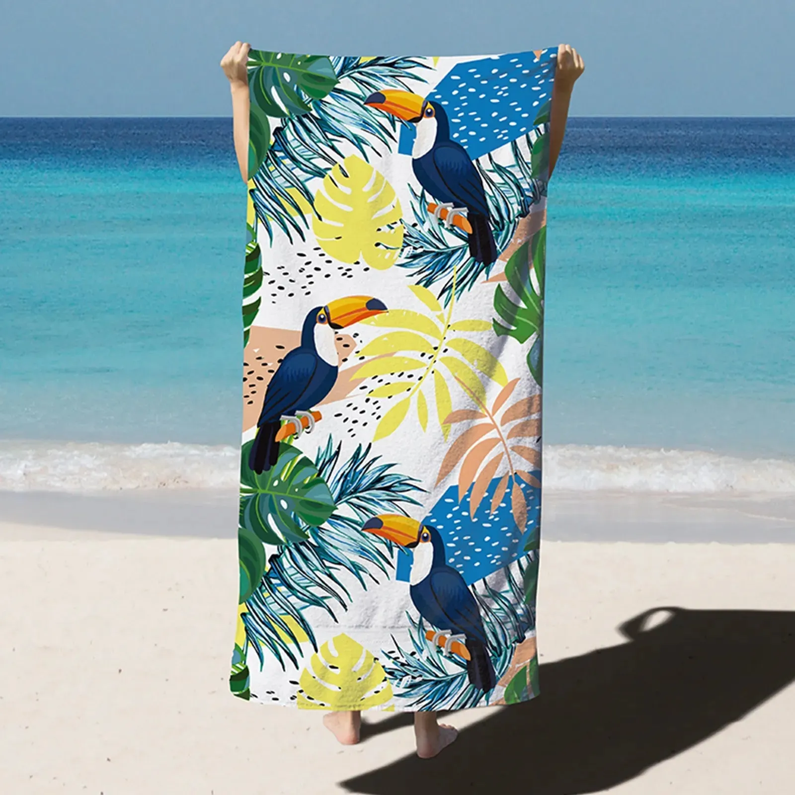 Quick-Dry Microfiber Beach Towel: Oversized, Super Absorbent