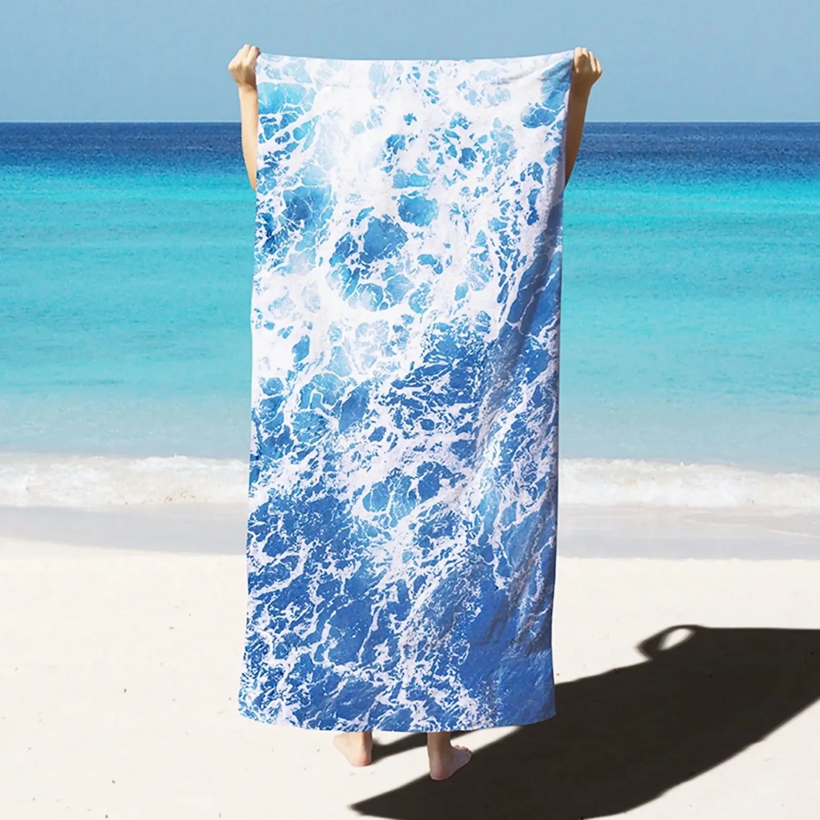 Quick-Dry Microfiber Beach Towel: Oversized, Super Absorbent
