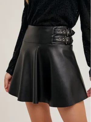 Reba Double Buckle Skirt