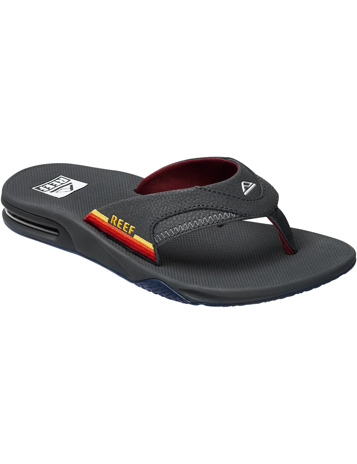 Reef Fanning Sandals in Grey/Ocean Sunset