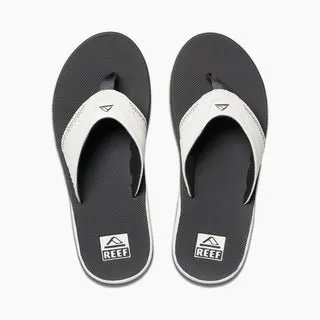 Reef Men's Fanning Bottle Opener Grey/White Flip Flop Sandal