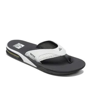 Reef Men's Fanning Bottle Opener Grey/White Flip Flop Sandal